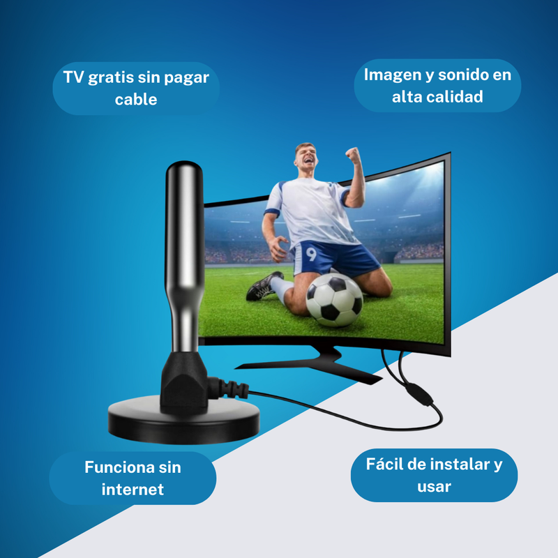 ANTENA TV DIGITAL HD 📡 - SignalMax™ + ENVÍO GRATIS 🚚